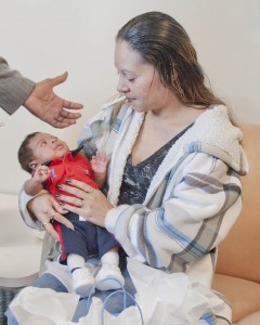 Baby Jayden with mom Tayesha Gonzalez.