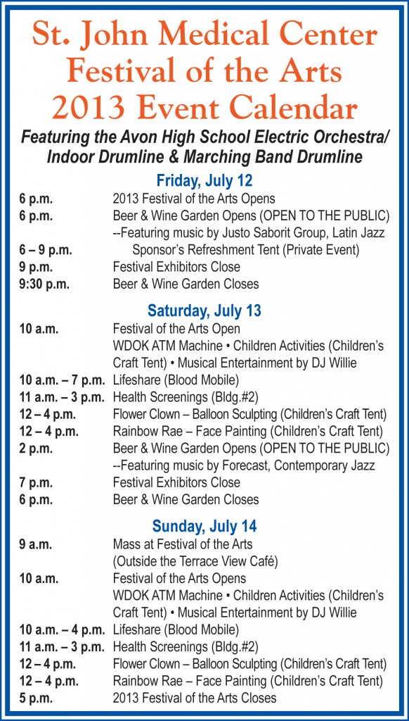 FOA Schedule of Events