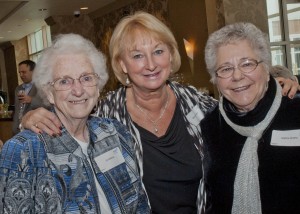 Marti Choban with Sr. Mildred Baker and Earline Andrey