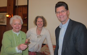 BVGC Pres. Judy Minium, Charlene Perkins, Robert Rensel