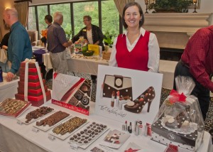 Sweet Designs Chocolatier enticed everyone with delicious samples.