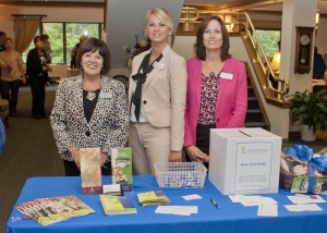 Mary Lou Spagnola, Christina Melaragno and Laura Stump of Gardens at Westlake welcomed guests.