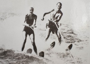 Marilyn and Sam Sheppard off the Bay Village shoreline in the ‘50’s
