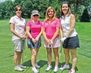 Tournament winners Diane Kraft, Bridget Rini, Dr. Cindy Deyling and Michelle Grubb.
