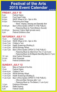 FOA Schedule Events