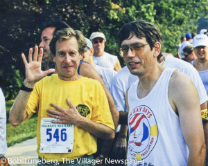 Boston Bill Rodgers and  Bay High  cross country state championship team great Rich Oldrieve.