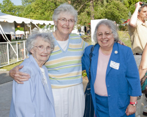 Sr. Mary Patricia Barrett, Sr. Judy Weirick and Sr. Judith Ann Karam at SJMC two years ago.