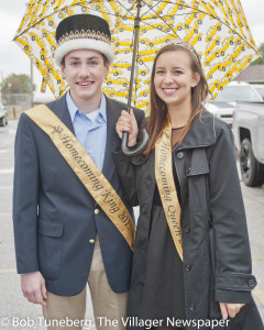 Homecoming King E.J. Wennerberg and Queen Addison Reimer