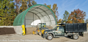 Bulk landscape material ready to be delivered.