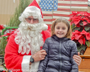 Ella Corribeau visited with Santa at Pinehaven Garden Center & Greenhouses.