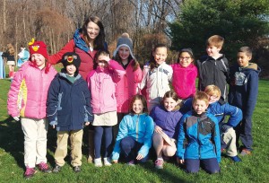 Emily Billings with her class as Westside Christian Academy.