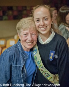 Reagan Hardy with proud grandma Marianne Hardy