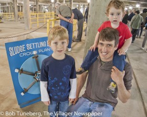 David Stephens with Caleb and James