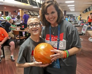 Nathan Hart with his mother Anne Hart.