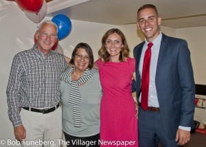 Former US Congressman Ed Feighan, State Rep. Nikki Antonio, Emily Hagan and Tommy Greene.