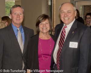 Jack and Mary Binder with David T. Dombrowiak, President and CEO Community West Foun-dation.