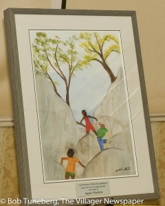 The 2016 Art of Caring Award created by artist Yoshiko Ikuta.