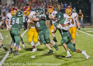 Tariq Beach follows blockers.