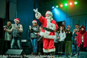 Santa has arrived just in time to help countdown to the Holiday Tree Lighting.