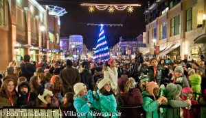 Hundreds of people braved the weather to see the spectacular celebration.