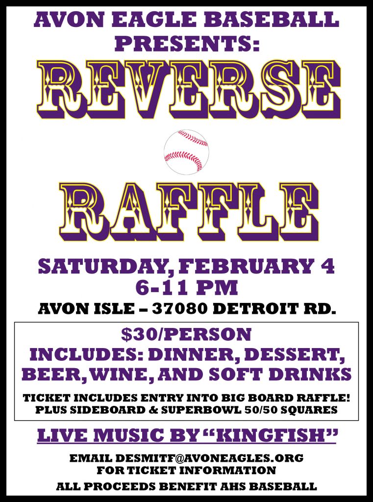 Avon Baseball Raffle