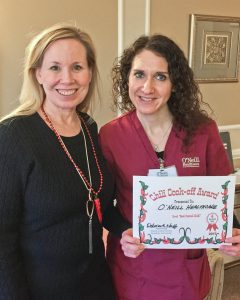 Kelly Lambert Marketing Director and Cheryl Gillies Dietary Manager